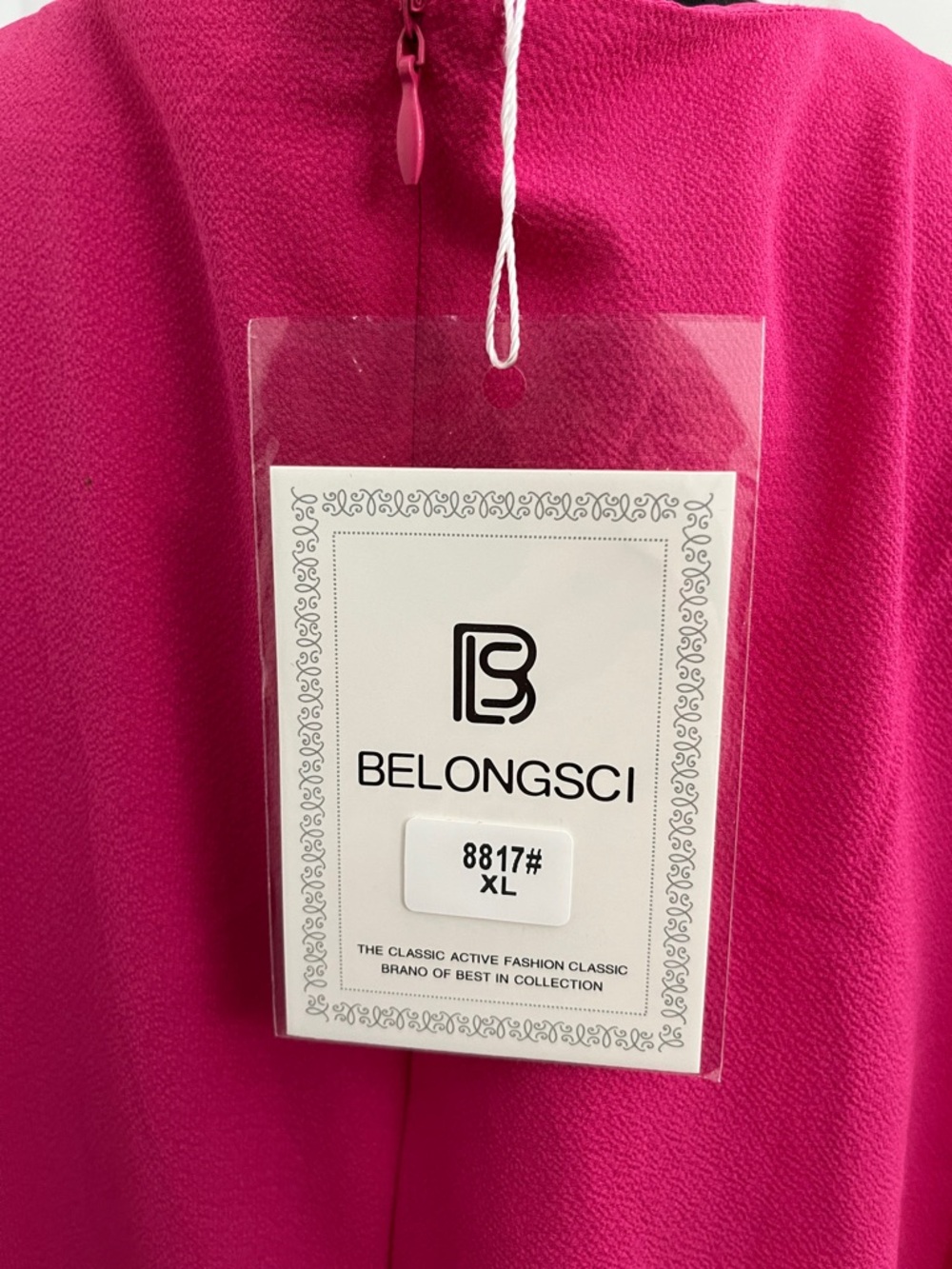 Elegant Pink Midi Dress - Picture 6 of 6